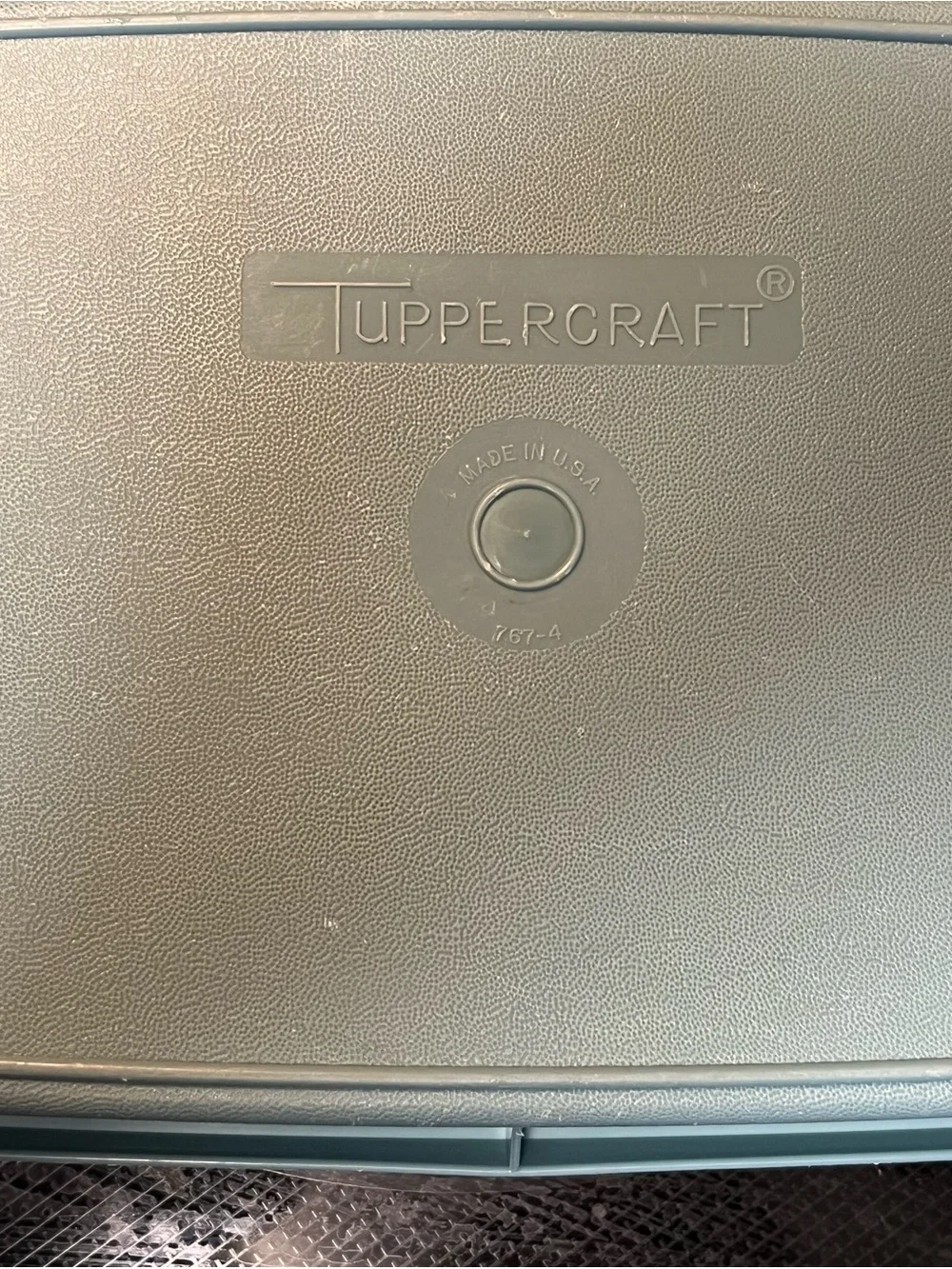 Vintage Tupperware Tuppercraft with Lid 767 Tupperware Organizer Case Blue
